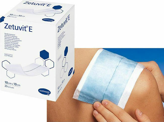 Γάζα Αποστειρομένη Φλις Zetuvit 10x10cm