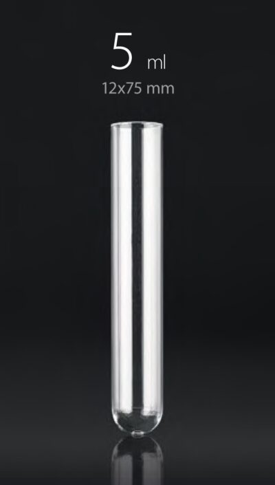 Φιαλίδιο Πλαστικό 5ml 75x12mm PS RIA