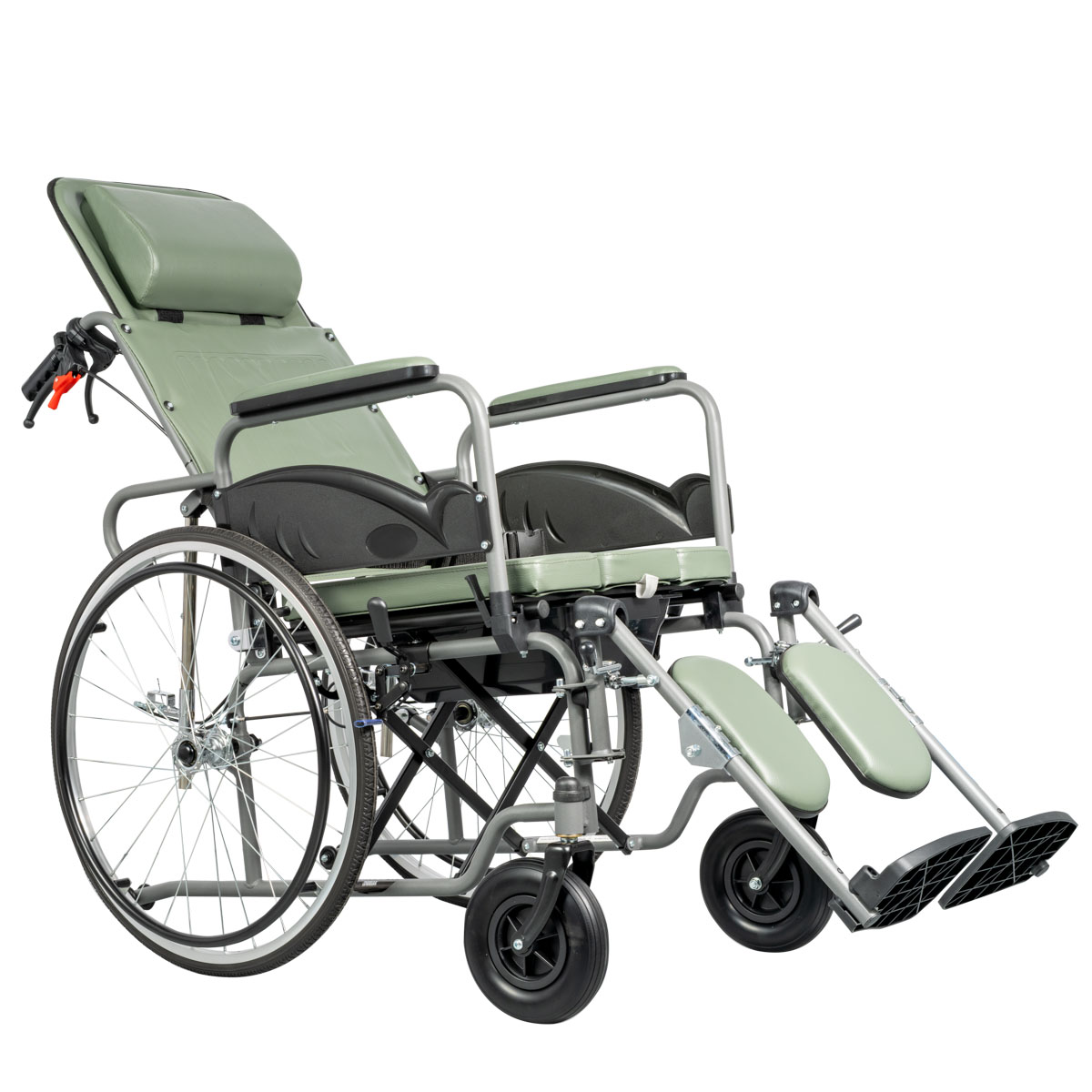 Αναπηρικό Αμαξίδιο με Μεγάλους Τροχούς Reclining και Δοχείο - Image 2