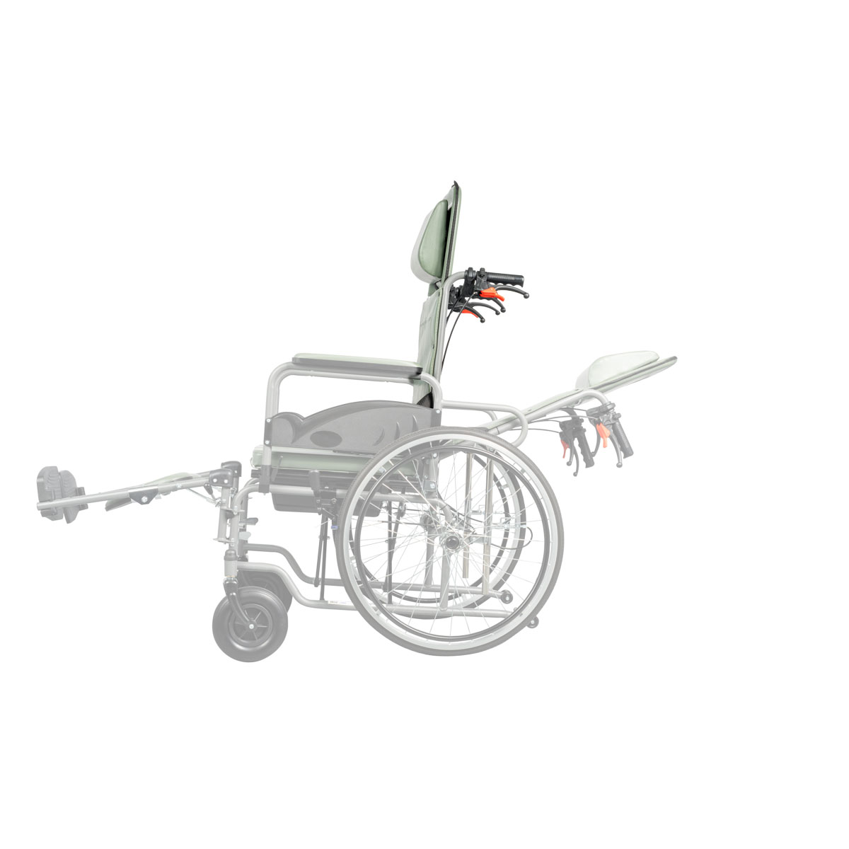Αναπηρικό Αμαξίδιο με Μεγάλους Τροχούς Reclining και Δοχείο - Image 5